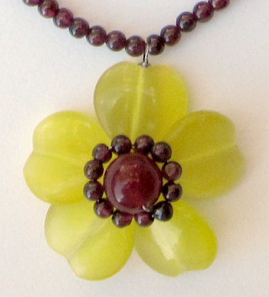 flower necklace pendant